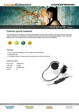 Conceptronic Fashion sports headset C08-046 Справочник Пользователя