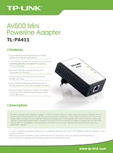 TP-LINK AV500 TL-PA411 Folheto