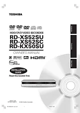 Toshiba rd-kx50 用户手册