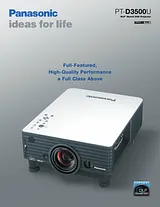 Panasonic PT-D3500U Справочник Пользователя