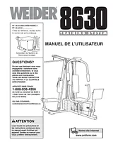 Weider 8630 TRAINING SYSTEM WESY8630C Manual Do Utilizador