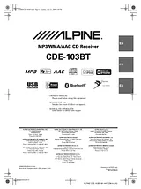 Alpine CDE103BT Справочник Пользователя