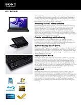 Sony VPCCB4SFX Guide De Spécification