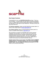 Sceptre Technologies e325bvhdc Справочник Пользователя