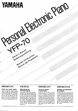 Yamaha YFP-70 Manual De Usuario