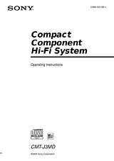 Sony CMT-J3MD Manual De Usuario