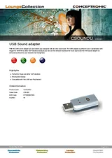 Conceptronic USB Sound adapter C08-041 Prospecto