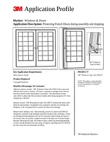 3M protecting french doors during assembly and shipping Manual Do Utilizador