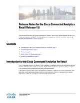Cisco Cisco Connected Analytics for Retail Release 1.0 Installation Guide