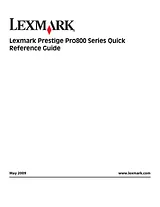 Lexmark Prestige Pro805 Manuel D’Utilisation