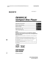 Sony CDX-R3350C ユーザーズマニュアル