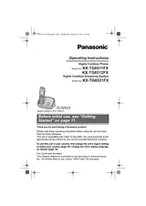 Panasonic KXTG6521FX Руководство По Работе