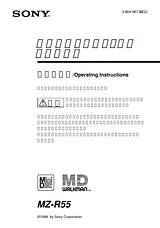 Sony MZ-R55 Manual Do Utilizador