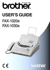 Brother FAX 1030e Manual De Usuario