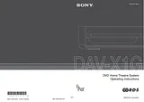 Sony DAV X1G Manual Do Utilizador
