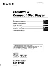 Sony CDX-GT200S Manual Do Utilizador