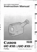 Canon UC X 10Hi Manuel D’Utilisation