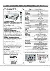 Sanyo PLC-XU25 Guia De Especificação