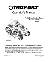 Troy-Bilt B809H Manual Do Utilizador
