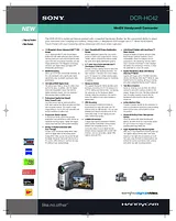 Sony DCR-HC42 Guide De Spécification