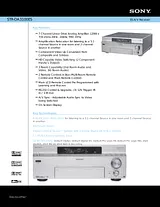 Sony STR-DA3100ES Specification Guide