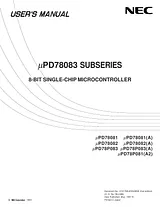 IBM uPD78082(A) Справочник Пользователя