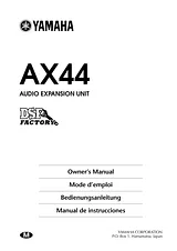 Yamaha AX44 사용자 설명서