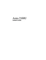 UMAX Technologies Astra 2100U 사용자 설명서
