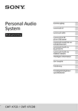 Sony CMT-X7CD CMTX7CDB Manuale Utente