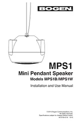 Bogen MPS1B User Manual