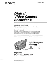 Sony DCR-TRV720 Manual