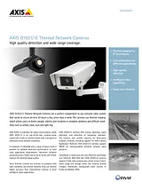 Axis Q1921 0384-001 Техническая Спецификация