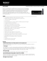 Sony STRDH820 Guide De Spécification