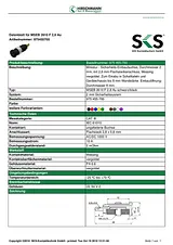 Sks Hirschmann Safety jack socket Socket, vertical vertical Pin diameter: 2 mm Blue MSEB 2610 F 2,8 Au 1 pc(s) 975455702 Data Sheet