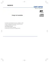 Sony CMT-HPX9 Guide De Spécification