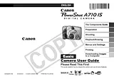Canon A710 IS Справочник Пользователя