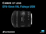 Canon EF 8-15 mm f/ 4 L USM Fisheye Lens Manuel D'Instructions