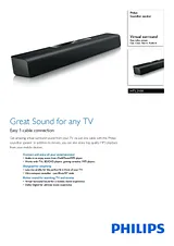 Philips Soundbar speaker HTL2100 HTL2100/79 Folheto