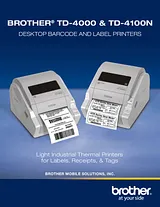 Brother TD-4100N TD4100N Manual Do Utilizador