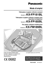 Panasonic KXFP185BL Manual De Instrucciónes