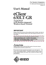 Eizo 630LT-GR Manual Do Utilizador