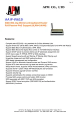 APM AAIP-W610 Листовка