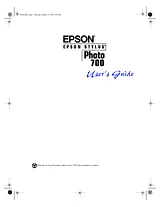 Epson Photo 700 Benutzerhandbuch