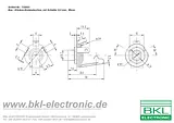 Bkl Electronic 6.35 mm audio jack Socket, vertical vertical Number of pins: 2 Mono Silver 1109001 1 pc(s) 1109001 Ficha De Dados