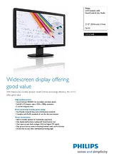 Philips LCD monitor with SmartControl Lite, Audio 221V2AB 221V2AB/00 プリント