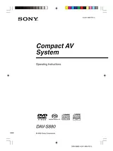 Sony DAV-S880 Справочник Пользователя