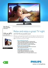 Philips LCD TV 47PFL3007T 47PFL3007T/12 ユーザーズマニュアル