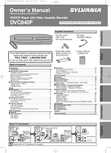 Sylvania dvc840f User Manual