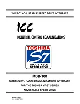 Toshiba MDB-100 Manual Do Utilizador