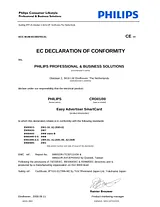 Philips CRD01/00 제품 표준 적합성 자체 선언